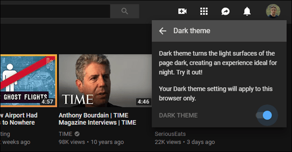 YouTube Dark Mode