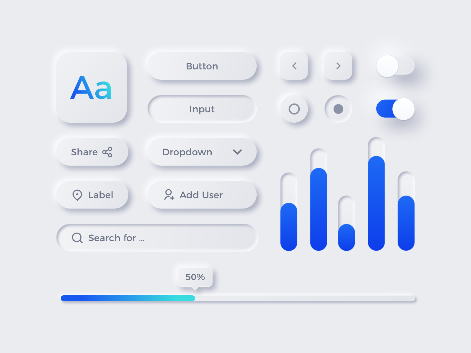 Neumorphism Design Examples