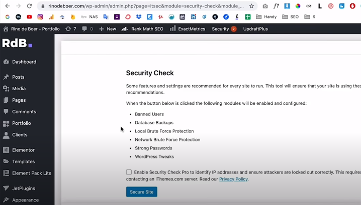 iThemes Security Plugin Security Check 1 Secure Your Site