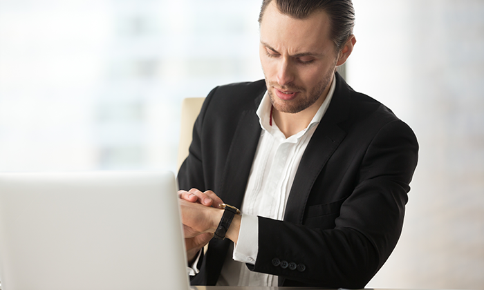 Man Waiting for Website to Load